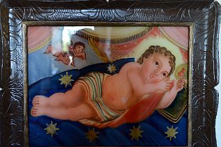 14 Baby Jesus Painting Basilica de Pilar Cloisters Museo Recoleta Buenos Aires